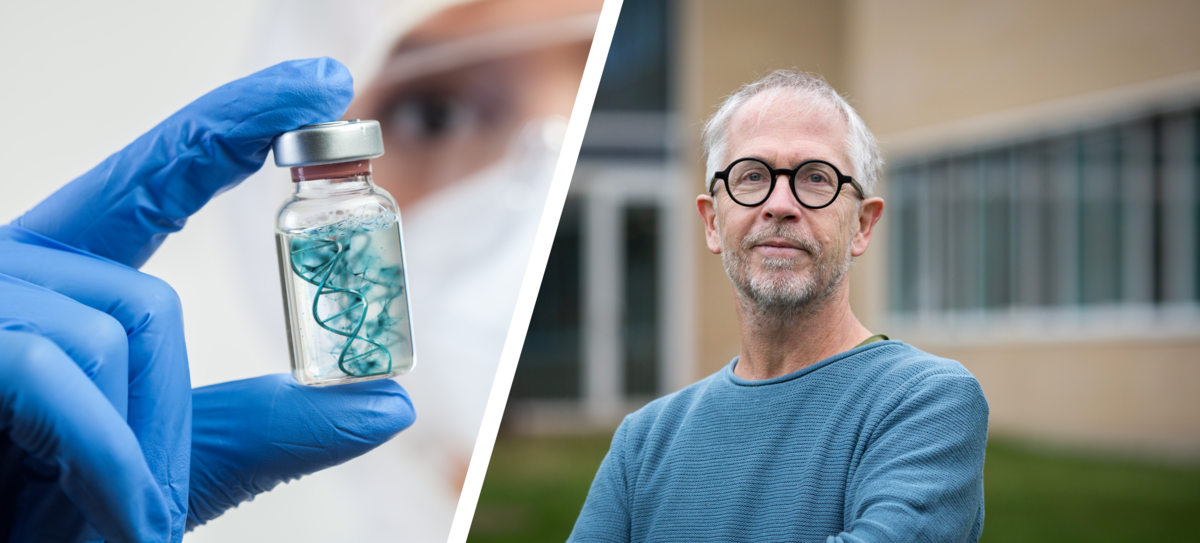 Professor Jørgen Kjems is heading a new research centre that receives DKK 60 million from the Novo Nordisk Foundation. The funds will be used to develop new types of RNA drugs and methods to deliver them to diseased cells. Photo: Lars Kruse, AU Foto and Colourbox.