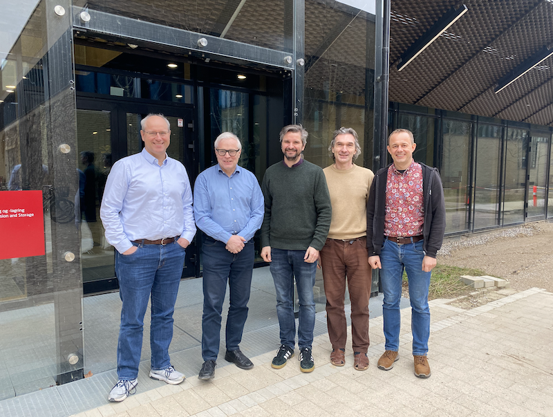 Professor Henrik Birkedal, Professor Henning Friis Poulsen, Professor Anders Dahl, Seniorforsker Rajmund Mokso and Associate Professor Tim Dyrby.